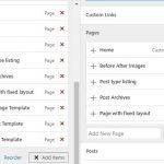 customizer menu building