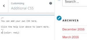 live css